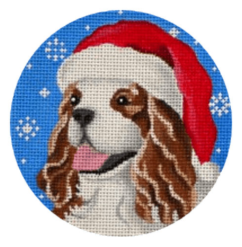 Cavalier Santa Painted Canvas Pepperberry Designs 
