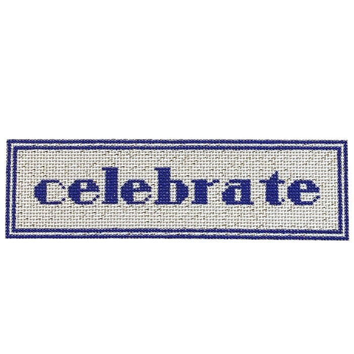 Celebrate on 18 mesh Painted Canvas All About Stitching/The Collection Design 