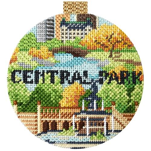 Central Park with Stitch Guide Painted Canvas Kirk & Bradley 