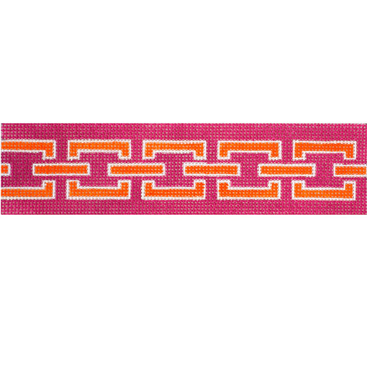 Chain Link Key FOB - Pink & Orange KCN Designers 
