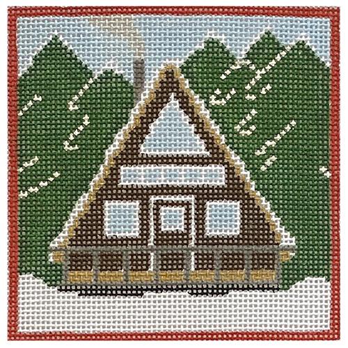 Chalet All Day Painted Canvas Alice & Blue  - 1