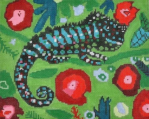 Chameleon Painted Canvas Birds of a Feather 