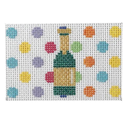 Champagne Insert with Multi Dots Painted Canvas Kangaroo Paw Designs  - 1