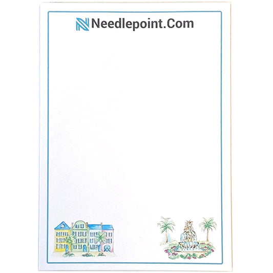 Charleston Notepad Accessories Needlepoint.Com 