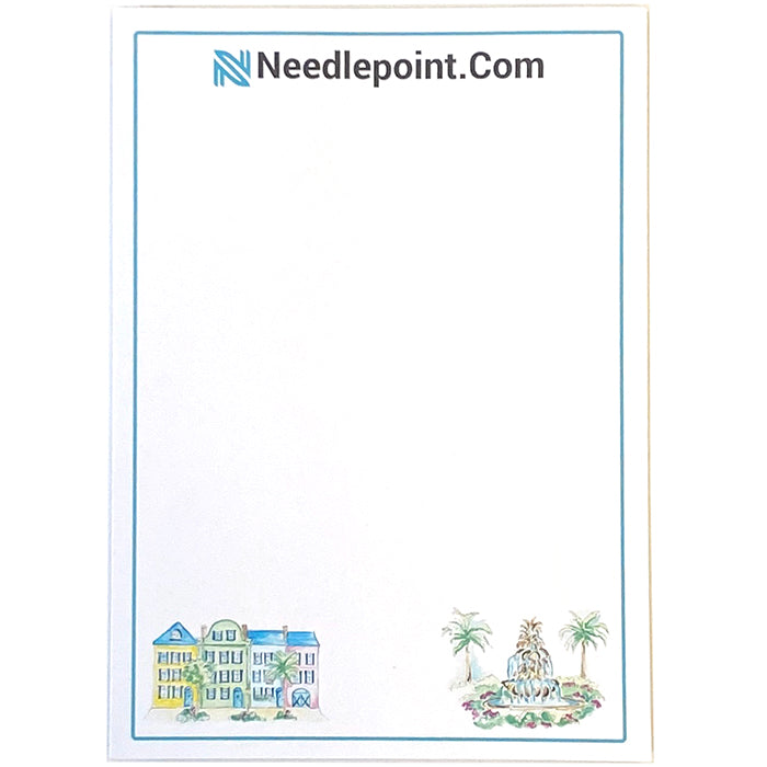 Charleston Notepad Accessories Needlepoint.Com 
