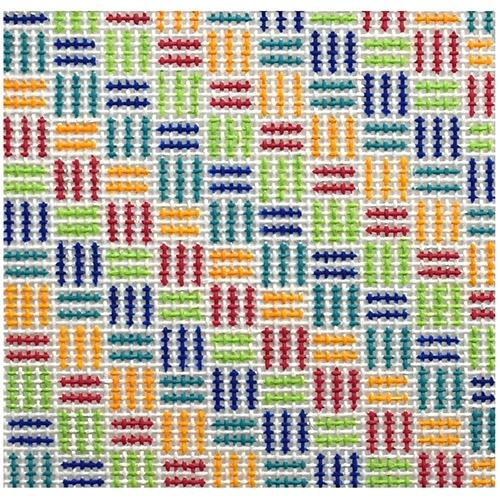 Checkered Insert Painted Canvas Danji Designs  - 1