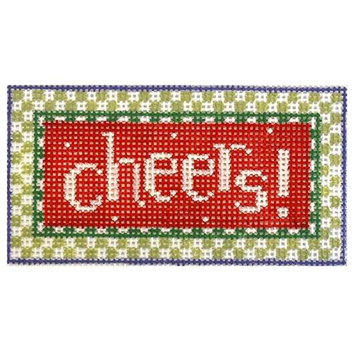 Cheers! In Red Painted Canvas Kathy Schenkel Designs  - 1