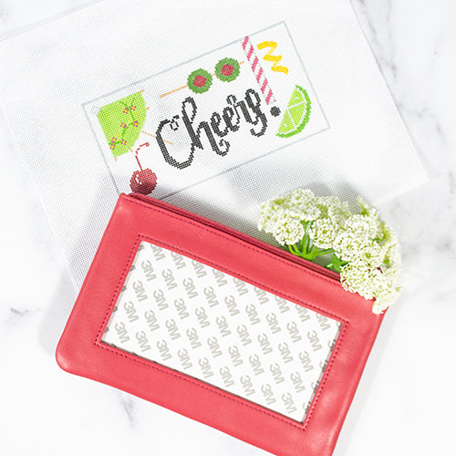 Cheers Leather Zip Pouch Bundle Bundles Needlepoint.Com  - 1