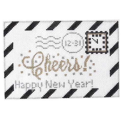 Cheers Letter Painted Canvas Rachel Donley  - 1