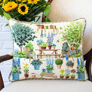 Chelsea Courtyard Garden Needlepoint Kit Kits Elizabeth Bradley Design 
