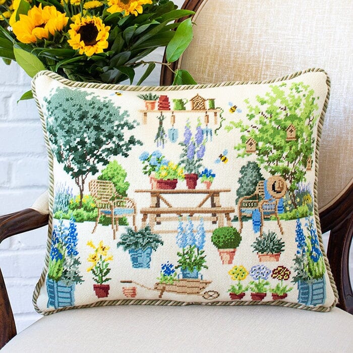 Chelsea Courtyard Garden Needlepoint Kit Kits Elizabeth Bradley Design 
