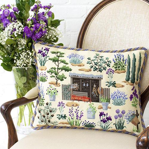 Chelsea Garden Sanctuary Needlepoint Kit Kits Elizabeth Bradley Design 
