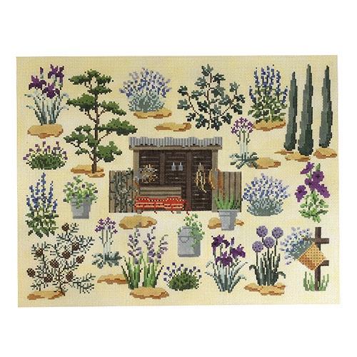 Chelsea Sanctuary Garden Painted Canvas Kirk & Bradley 
