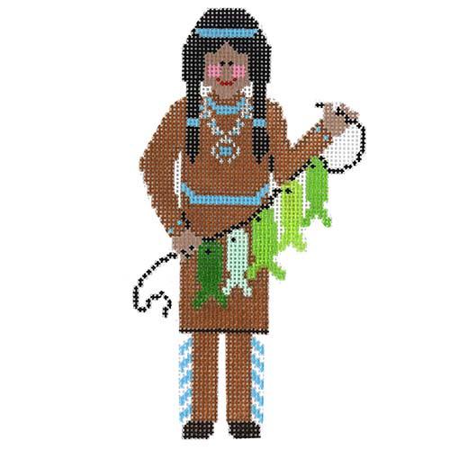 Cherokee Girl Painted Canvas The Princess & Me  - 1