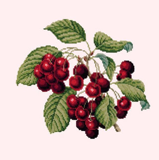 Cherries Needlepoint Kit Kits Elizabeth Bradley Design Cream 
