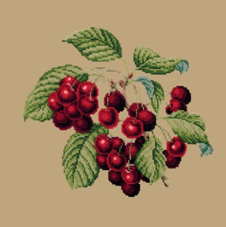 Cherries Needlepoint Kit Kits Elizabeth Bradley Design Sand 
