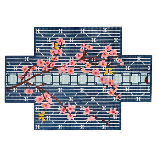 Cherry Blossoms Brick Cover Painted Canvas KCN Designers 