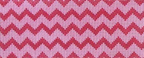 Chevron - Light Pink & Raspberry Painted Canvas Kate Dickerson Needlepoint Collections 