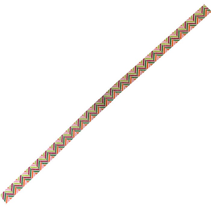 Chevron Multi Pink, Green and Orange Belt Needlepoint.Com 
