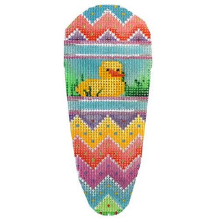 Chick and Chevron Carrot Painted Canvas Associated Talents 
