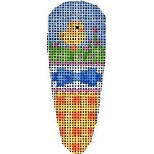 Chick / Bow Lattice Baby Carrot Painted Canvas Associated Talents 
