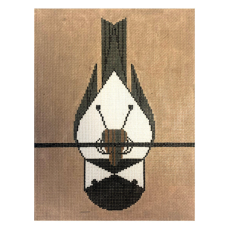 Chickadee Calisthenisces Painted Canvas Charley Harper 