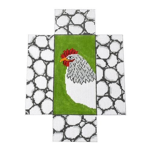 Chicken Brick Cover Painted Canvas J. Child Designs 