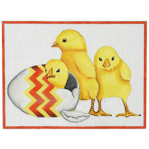 Chicks Painted Canvas Mary Lake Thompson  - 1