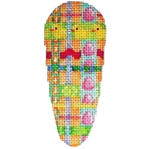Chicks / Woven Ribbon Carrot Painted Canvas Associated Talents  - 1