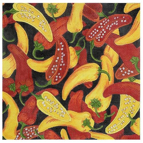 Chili Peppers (LYM) Painted Canvas Love You More  - 1