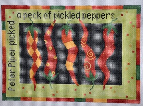 Chili Peppers Painted Canvas Pippin  - 1