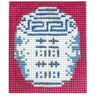 Chinoiserie Painted Canvas Anne Fisher Needlepoint LLC 
