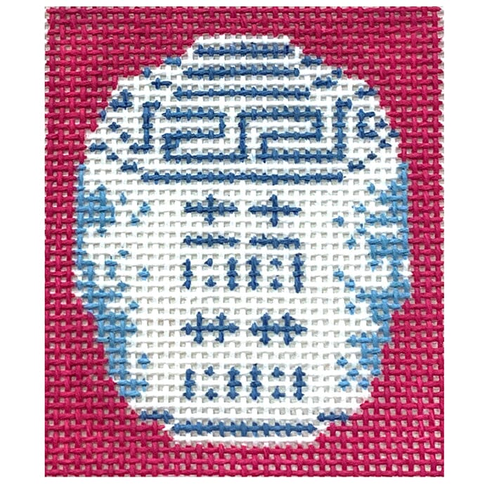 Chinoiserie Painted Canvas Anne Fisher Needlepoint LLC 
