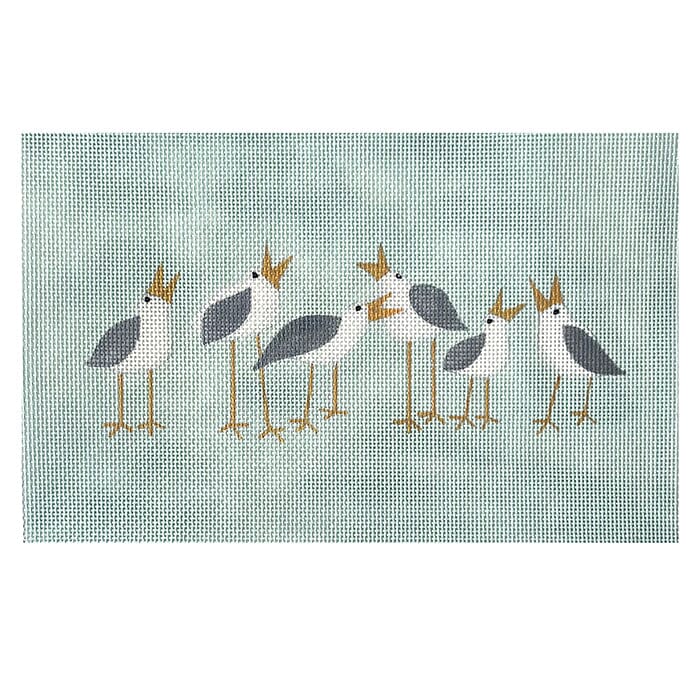 Chirping Birds TC Painted Canvas All About Stitching/The Collection Design  - 1