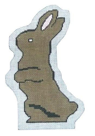 Chocolate Bunny Painted Canvas Ewe & Eye 
