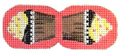 Chocolate Cupcake Scissor Finder Painted Canvas Kirk & Bradley 
