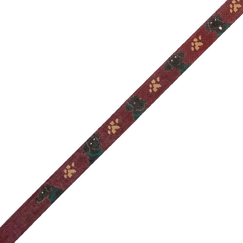 Chocolate Lab Belt Painted Canvas Cooper Oaks Design  - 1