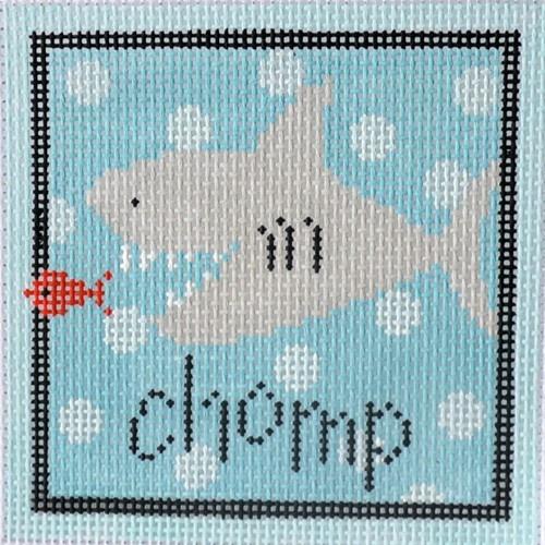 Chomp (Shark) Painted Canvas Pippin 

