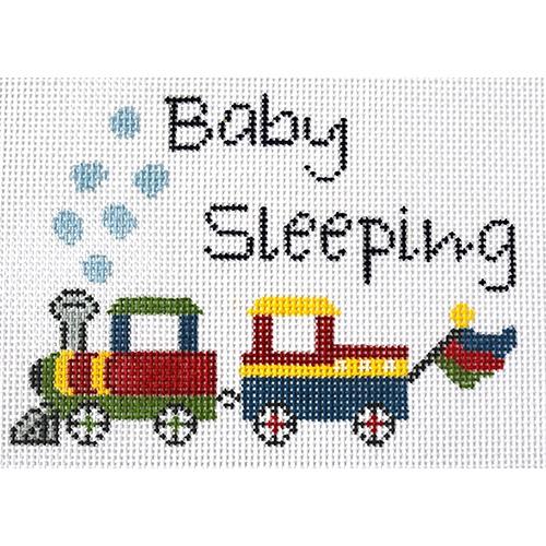 Choo Choo Baby Sleeping Painted Canvas J. Child Designs 