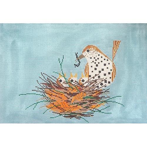 Chorus Line with Stitch Guide Painted Canvas Charley Harper 
