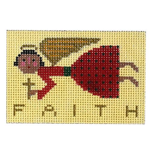 Christmas Angel   Faith Painted Canvas Birds of a Feather  - 1