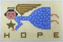 Christmas Angel - Hope Painted Canvas Birds of a Feather 