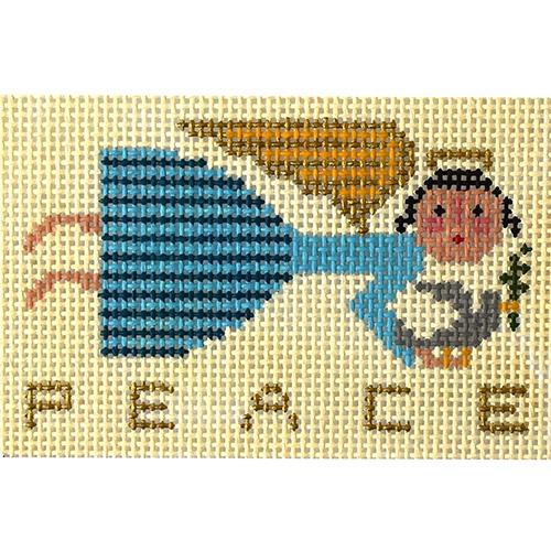 Christmas Angel   Peace Painted Canvas Birds of a Feather  - 1