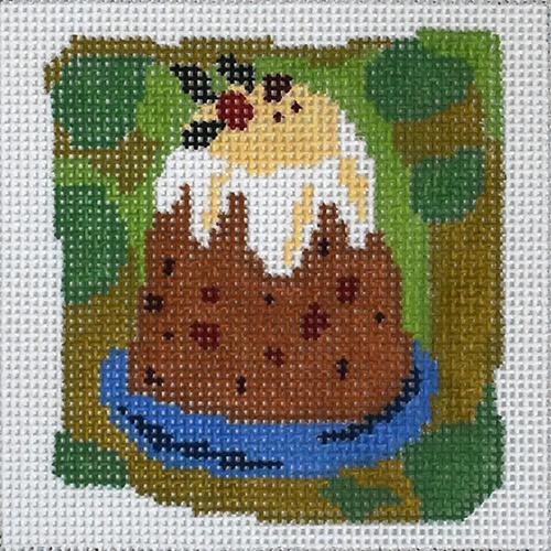 Christmas Cake Painted Canvas Birds of a Feather  - 1