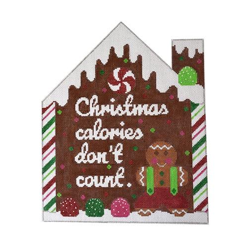 Christmas Calories Don't Count Painted Canvas Rachel Donley 