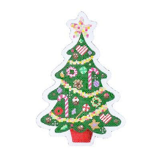 Christmas Candy Tree Painted Canvas Kirk & Bradley 
