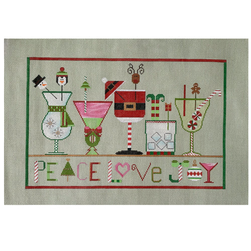 Christmas Cheers Painted Canvas Sew Much Fun 