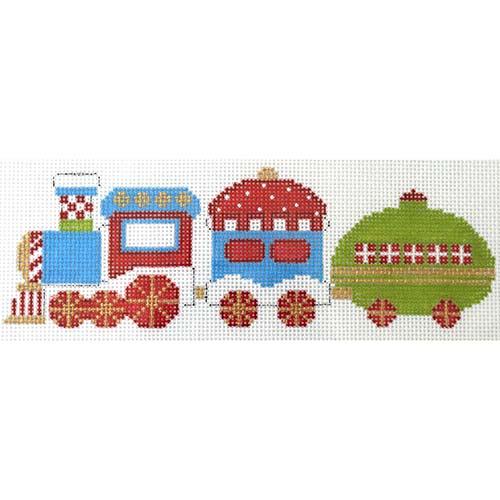 Christmas Circus Train Painted Canvas The Princess & Me  - 1