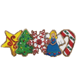 Christmas Cookies Row Painted Canvas Laura Love Designs 
