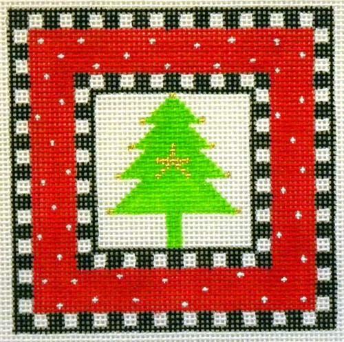 Christmas in July Tree Painted Canvas The Princess & Me  - 1